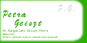 petra geiszt business card